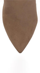 Elan Over Knee High Heel Boots - Taupe