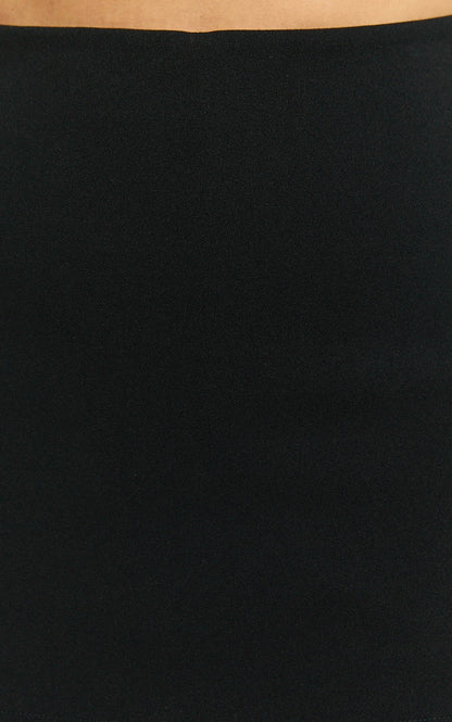 Lupe Mini Skort - Bodycon Workwear Skort in Black