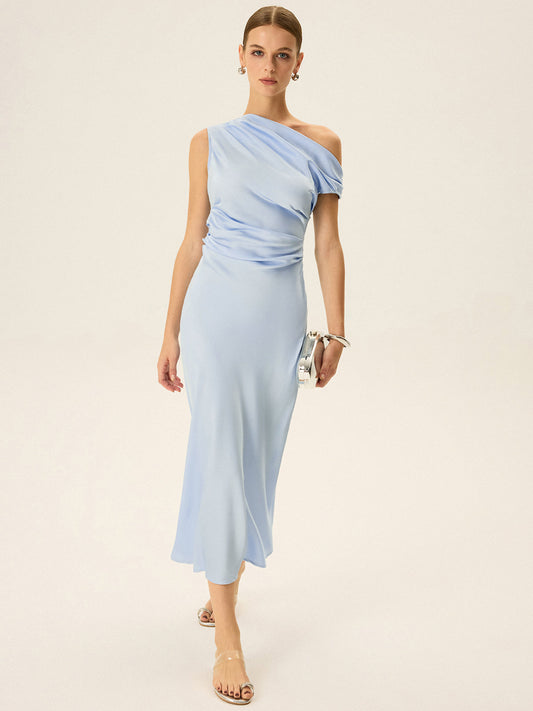 Off-shoulder Midi Dress