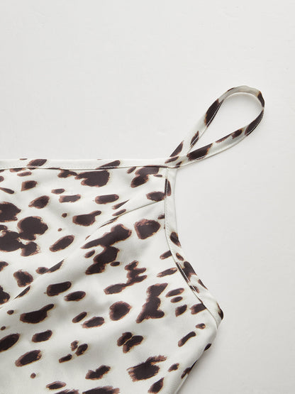 Leopard Print Cami Maxi Dress