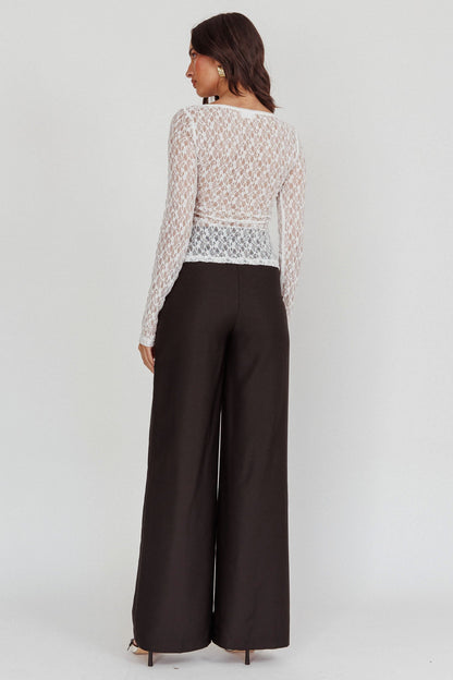 Nights Dream Wide Leg Pants Black